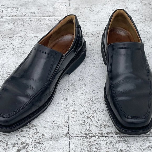 Ecco Men Shoes Black Leather Upper Slip On Loafer Size 44EU 11US main image 11